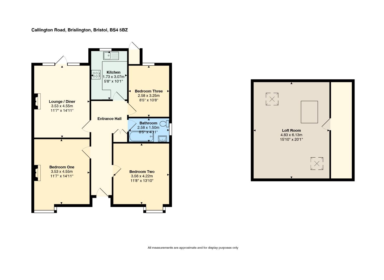 Floorplan for Callington Road, Brislington, Bristol